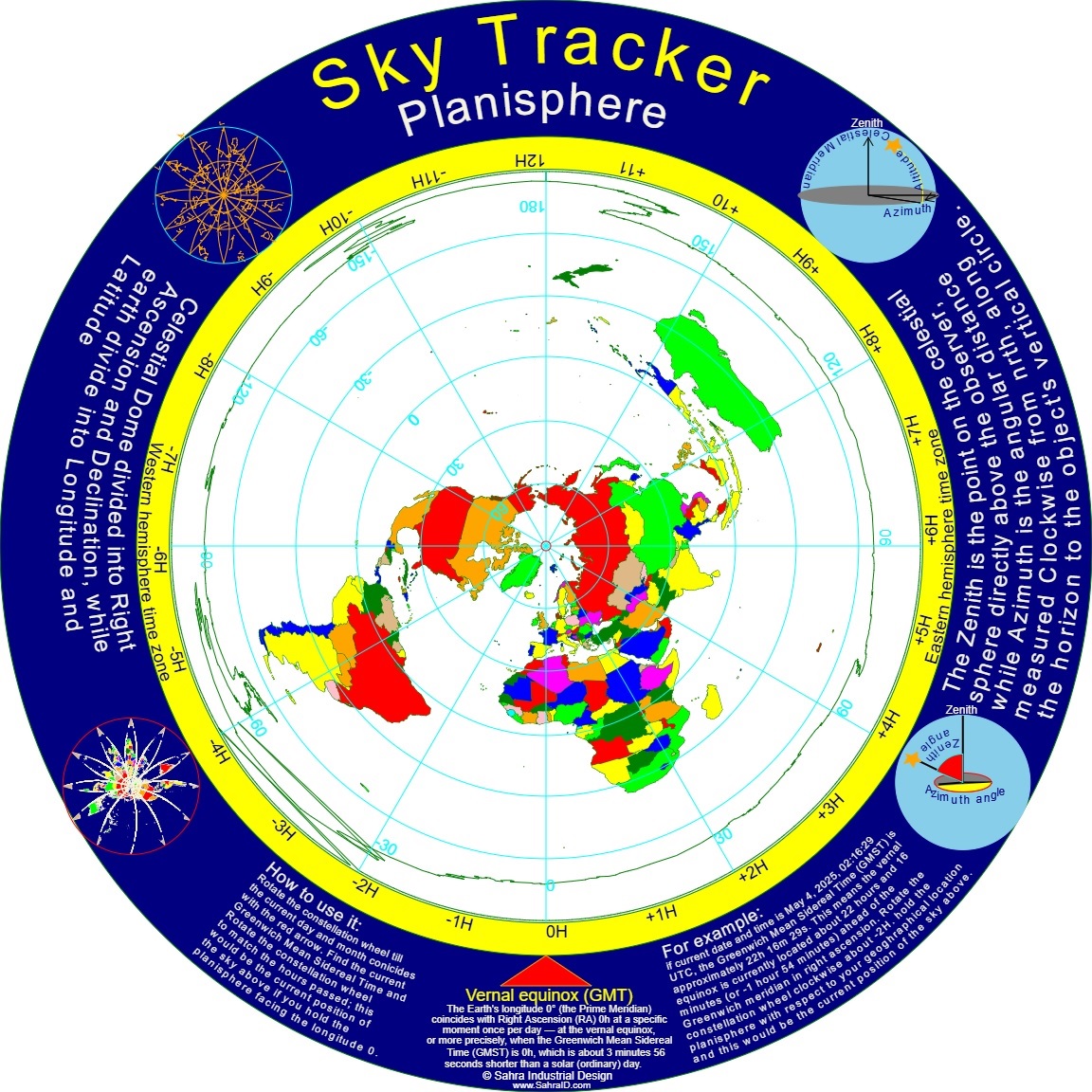 Image of Circular Disc Planisphere